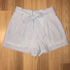 Seersucker Tie Shorts